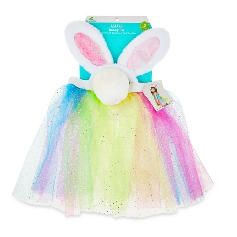 🐰 New Easter Rainbow Bunny Tutu Set, 13 in, by Way To Celebrate
